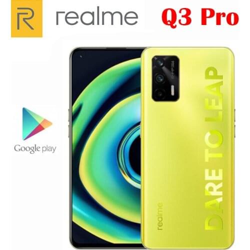 Original New Official Realme Q3 Pro 5G Mobile Phone 6.43inch AMOLED Dimensity 1100 Octa Core 30W Fast Charge 64MP Camera 4500Mah