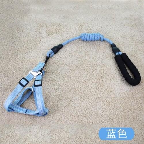Pet Traction Rope Adjustable Chest And Back Large Medium Pet Supplies Round Rope Small Dogs Pet Supplies Dog Rope