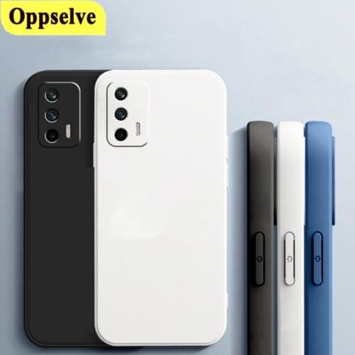 Ultra Thin Soft Coque Full Body Protection for Realme 7 8 V11 GT neo Liquid Silicone Right-angle Cover for Realme x7pro q2pro