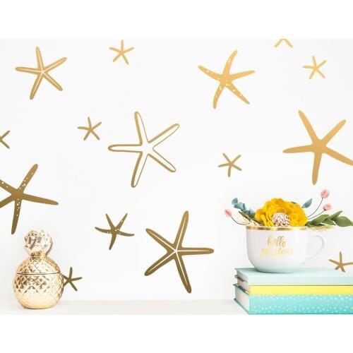 Lovely Starfish Vinyl Wall Stickers Wall Decor For Kids Children Room Bedroom Decoration Wall Art Decals Sticker Murals
