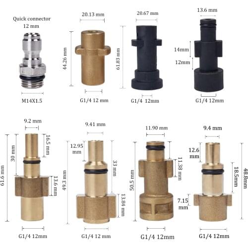 High Pressure Water Gun Connector For Karcher For Nilfisk Snow Foam Lance Foam Nozzle Adapter Car Washer