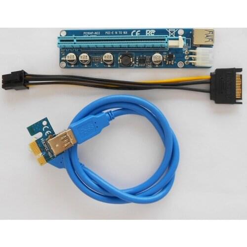 100pcs/lot Wellcore Newest VER008C PCI-E to USB riser Mini PCI-E to USB 3.0 Cable pci Riser usb