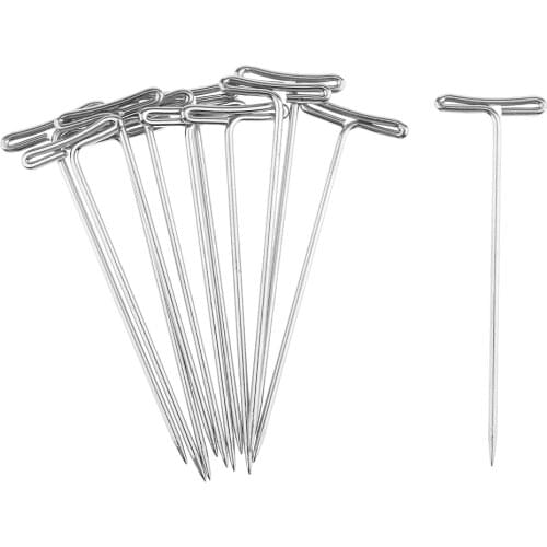 12 Pieces T Shape Hair Extension Supplies Weaving Weft Pulling Hook Needle