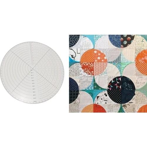 Acrylic Quilting Templates Round Patterns Patchwork Ruler Stencils Accurately Circle Cutter Ruler DIY Tool Dressmaker Craft