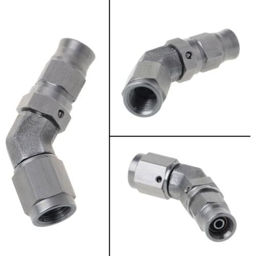 AN -3 AN3 JIC 45 Degree Stainless Steel PTFE Custom Brake Hose Fitting