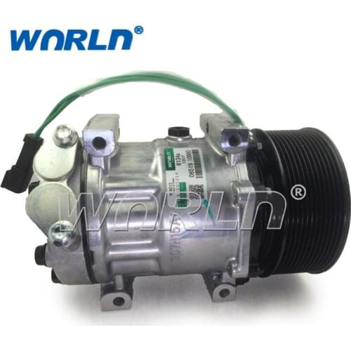 Auto AC Compressor for Caterpillar 24V SD7H156095 SD7H15-6095 3729295 372-9295 0190504232 CAT372-9295