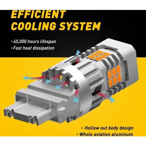 Car LED Turn Signal Against The Stroboscopic Decoding Ultra Bright Double Flash 1156 Crooked Feet Yellow Light Bulbs