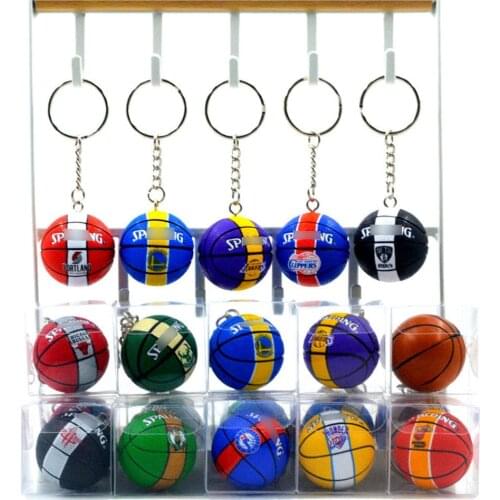 New 3.8CM MINI Basketball Model Car Pendant Keychain Boys Adult Toys Ornaments Decor Xmas Birthday Student Fans Gift
