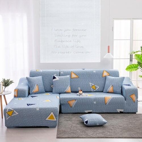 Sofa Cover Set Geometric cartoon Plant fruit Couch Cover Elastic Sofa Cover Corner L Shaped Chaise Longue Sofa Cover