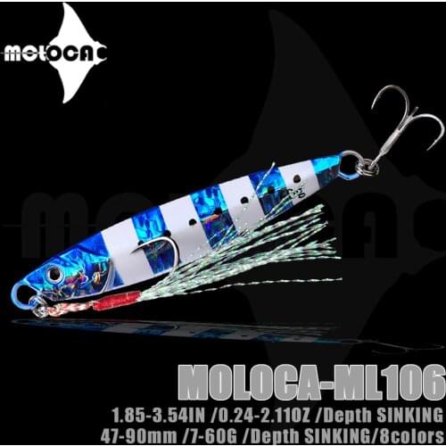 Jig Fishing Lure Tackle Metal Jigs Sinking Bait Weights7-60g Peche Pike Fish Holographic Winter Isca Artificial Bait Accessories