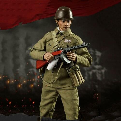 FLAGSET 1/6 FS-73037 Korean War Chinese Volunteers Soldier Figure Full Model Set Toy 12 inch Male Action Doll
