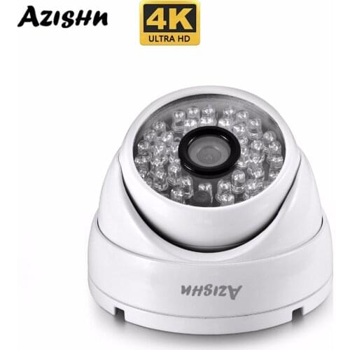 AZISHN AZ-IP307-03 Full HD 3MP SONY IMX307 1080P POE Security Dome IP Camera ONVIF H.265AI Outdoor Waterproof Metal Surveillance