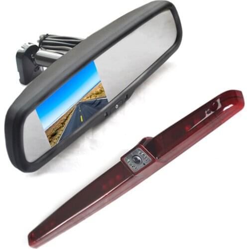 Vardsafe VS624R Clearance Light Backup Camera & Replacement Rear View Mirror Monitor Screen for RV Motorhome Bus