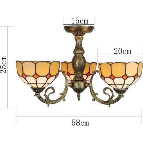 Style lamp Mediterranean led living room lamp atmosphere suction dome light garden restaurant bedroom room lighting