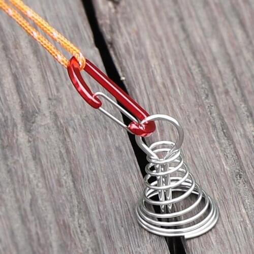Metal Octopus Tent Pegs Octopus Deck Peg Deck Anchor Nail Stopper W/ Carabiner Clips Nail Guyline Outdoor Tools