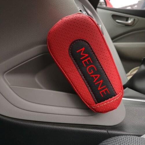 Pu Leather Knee Pad handrail pad Interior Car Accessories For Renault Megane