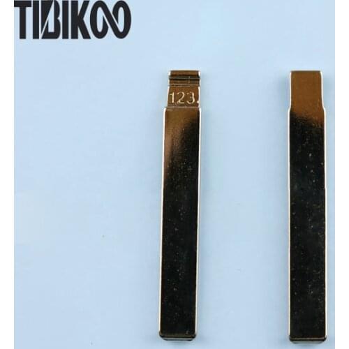 NO.123 Key Blade for Toyota Corolla Modified Replacement Key Blade Side Groove