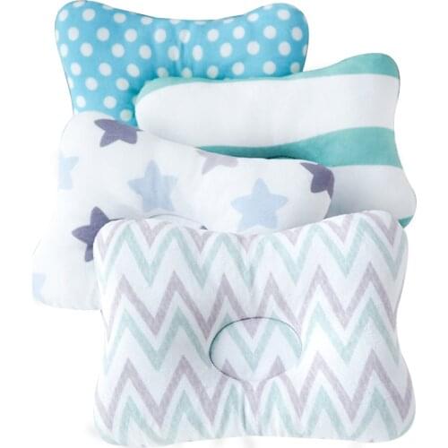 Muslinlife Head Protection Cushion Pillow Newborn Baby Kids Pillows Animal Printed Cotton Kids Pillow Sleep Positioner Dropship