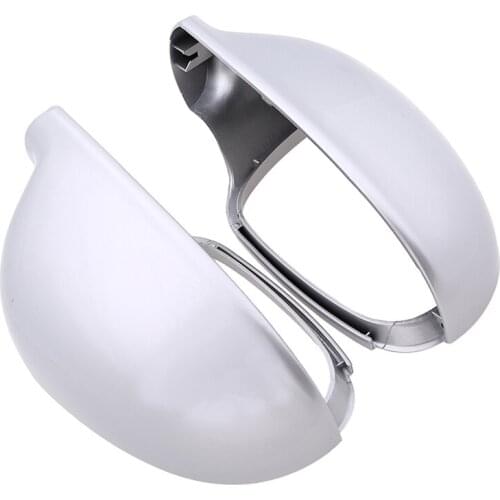 POSSBAY ABS Rearview Mirror Covers Car Side Mirror Cover Housing Car Accessories Fit for VW Jetta Variant 2008-2009 Auto Parts
