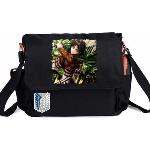 Anime Attack On Titan Casual Handbag Zipper Shoulder Bag Crossbody Book School bags Messenger Bag Cosplay