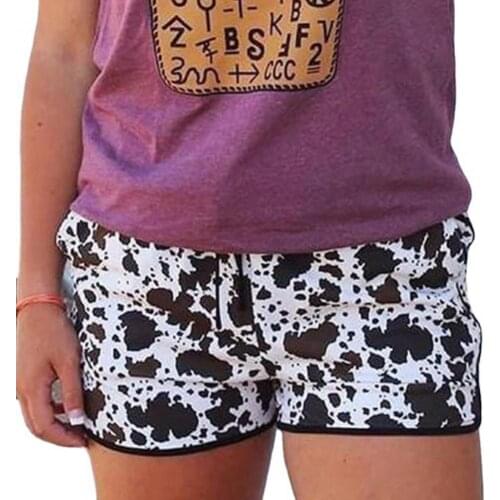 Women Shorts Contrast Color Drawstring Summer Elastic Waist Pockets Shorts Beach Contrast Color Elastic Waist Shorts femme