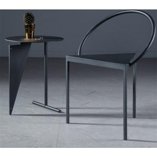 Nordic Dining Chair Kitchen Furniture Creative Designer Chair Minimalist Single Back Dining Chairs Creative Breakfast Model Room