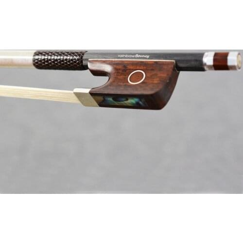 Light 4/4 Size Master RainbowBouncy VIOLA BOW Woven Carbon Fiber Stick More Durable Straight Strong Violin Accessories