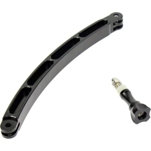 BGNing Aluminum Motorcycle Cycling Helmet Extension Arm Mount with Aluminum Screw Nut for GoPro Hero 8 7 6 SJCAM Action Camera