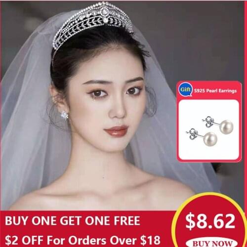 Vintage Bride Crown Wedding Tiara Crystal Princess Crown Headband Tiaras Bridal Headpiece Headwear Wedding Hair Accessories