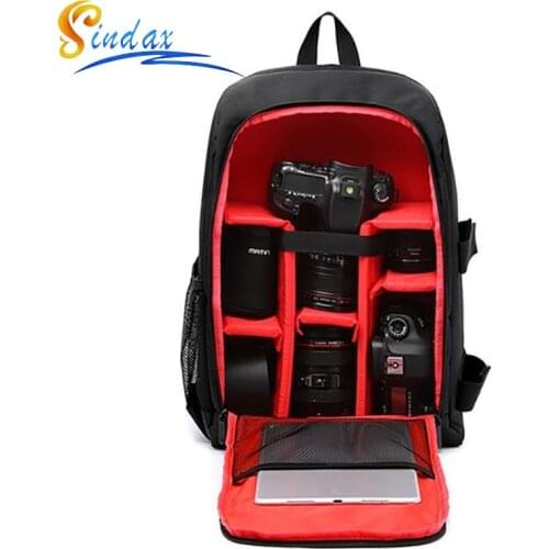 Waterproof DSLR Backpack DLSR Photo Bag Multi-Functional Outdoor Camera Bag Backpack Case for Nikon Canon Sony DSLR Bag Lens Big
