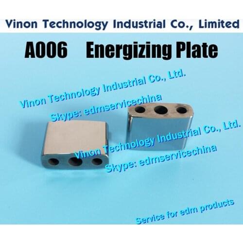 Z248W0201500 M akino Power Feed Contact Lower 22x8.2x16mm Power Feeder edm Energizing Plate Z248W0/201500, Lower Current Supply