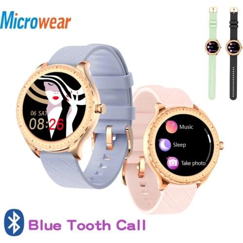 2021 Gift Y1 Blue Tooth Call Lady Smart Watch Blood Pressure Heartrate Detection Woman Full screen touch Female Smartwatch