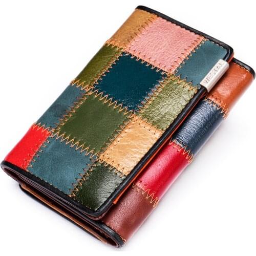 Women Crocodile Pattern Design Luxury Brand Lady Clutch Female Womens Wallet Female Wallet Genuine Leather Purse