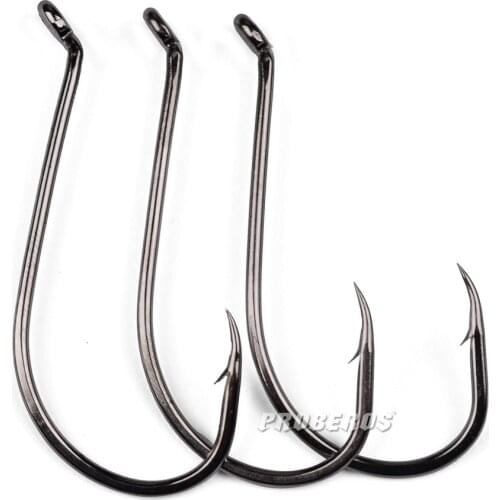 10pcs Circle Fishing Hook Carp Fishhook Barbed Fish Hook High Carbon Steel Fishing Hook fishing accessories Sea Hook 8299