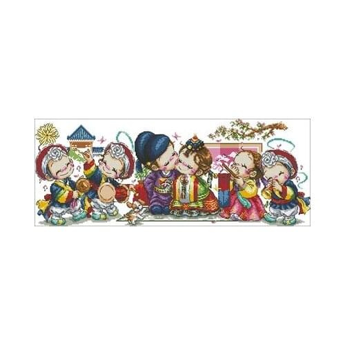 16- S74-311(14CT) Package Greeting Needlework Counted Cross-Stitching Kits New Style Counted Cross stich