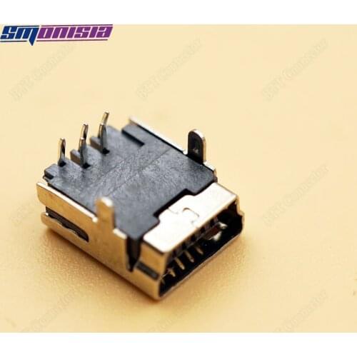 Smonisia 20pcs Mini Female usb T Port 90Degree 2DIP Foot usb charging Connector Port