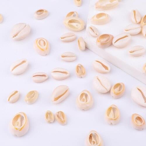 20Pcs Natural Sea Shell Loose Beads Decoration For DIY Women Necklace Pendant Making