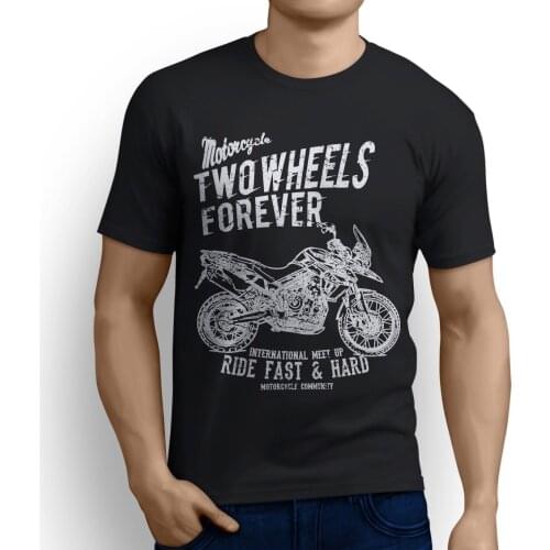 2019 Newest Fashion British Motorbike Tiger 800 XC 2016 Inspired Motorcycle Art T-Shirt