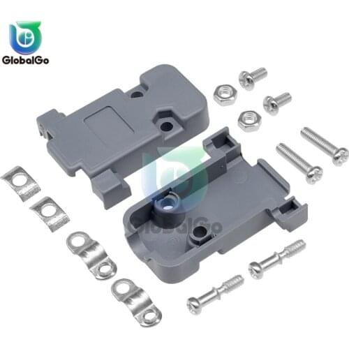 5pcs/Lot DB9 2 Row 9 Pin DB15 3 Row 15 Pin Connector Case Plastic Hood Cover Connector For DB DB9 DB15 Adapter Housing