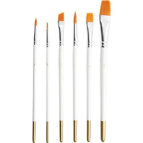6Pcs Paint Brushes Set Artist Paintbrushes Paint Brushes for Acrylic Oil Watercolor Pen Professional Kids Arts Crafts Supplies