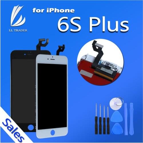For iPhone 6s Plus LCD Display Screen Replacement Assembly Touch Digitizer 3D Touch Free Tools 6SP Black White Camera Holder