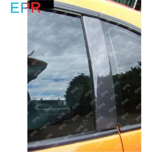 For Nissan R33 Skyline OE Style Carbon Fiber Black Glossy Finished B-Pillar Cover (Replacement) accessories Exterior Body kit