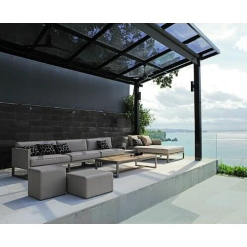 Hot sale comfortable poolside furniture hotel sofas rattan sofa set