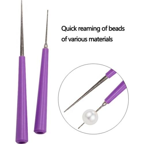 1pc Diamond Hole Enlarger Tools Bead Hole Reamer Needle Grinding Bead Opener Drill Puncher Plating Emery Craft DIY Tools