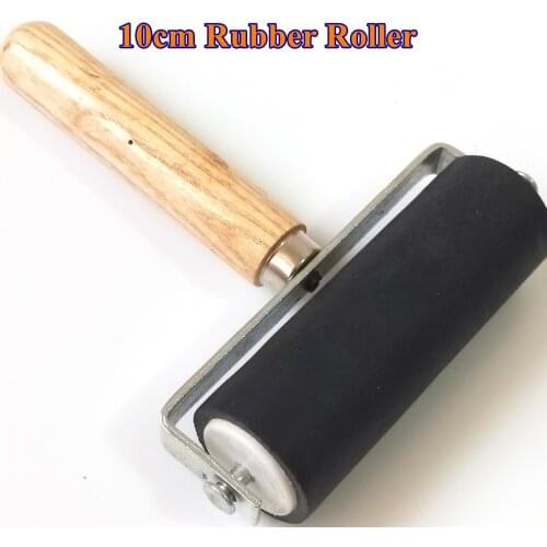 10CM Handmade Art Woodcut Tools Oil Printing Rubber Roller Wooden Handle Can Be Removed Easy Cleaning Home school supplies