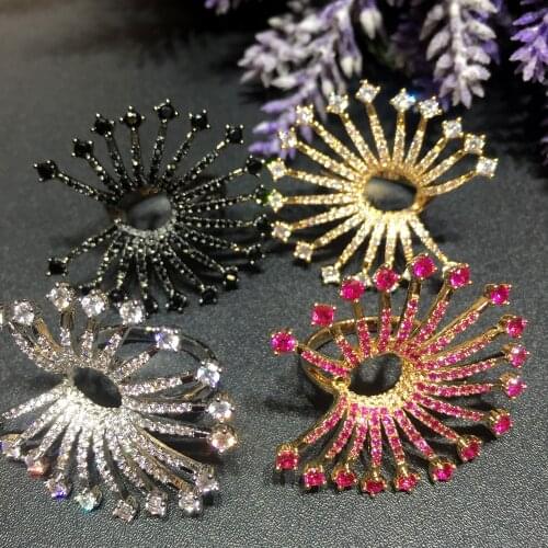 HIBRIDE Latest Design Luxury Statement Rings for Women Wedding Accessories AAA Cubic Zircon Engagement bagues pour femme R-203