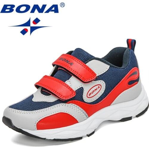 BONA 2021 New Designers Breathable Sports Sneakers Shoes Teens Girls Boys School Training Running Shoes Children Walking Shoes