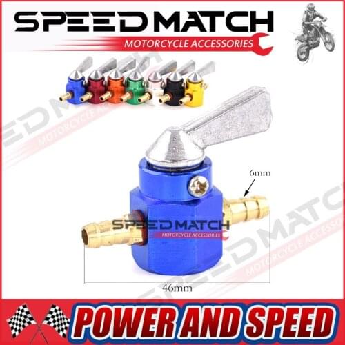 Motorcycle Gas Fuel Tank Tap Hose Inline Cut Shut On Off Petcock Valve Switch 6mm for YAMAHA Zuma Quad Buggy ATV Moped