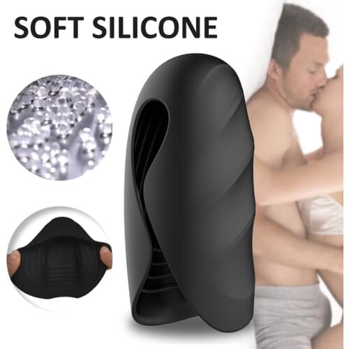Male Masturbator Climax Glans Stimulate Massager Penis Delay Trainer 10 Mode Vibrator with Magnetic Charging Sex Tools for Men