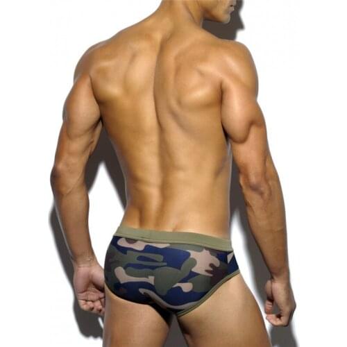 New Swimwear Briefs Board Shorts Hawaiian Beach Casual Wear Sunbathing Suits Swimming Water Trunks Camo Mens Briefs